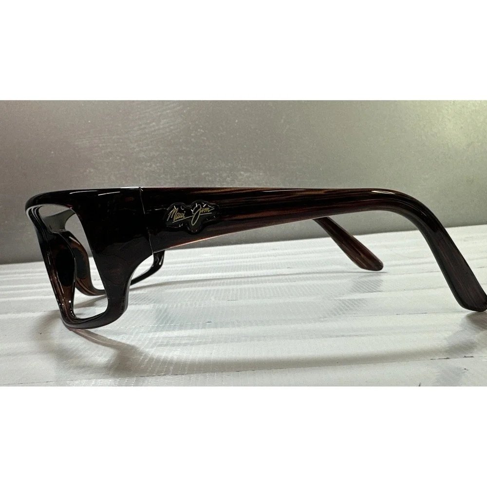 Maui Jim Sunglasses Frame Only MJ 202-02 Peahi Polished  Wrap Italy 65 mm